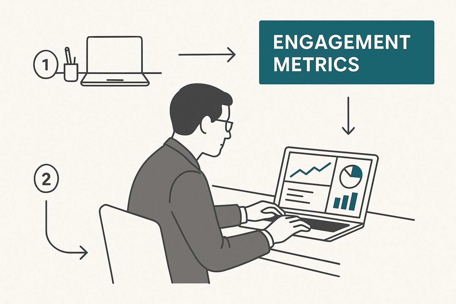 Infographic about linkedin post analytics