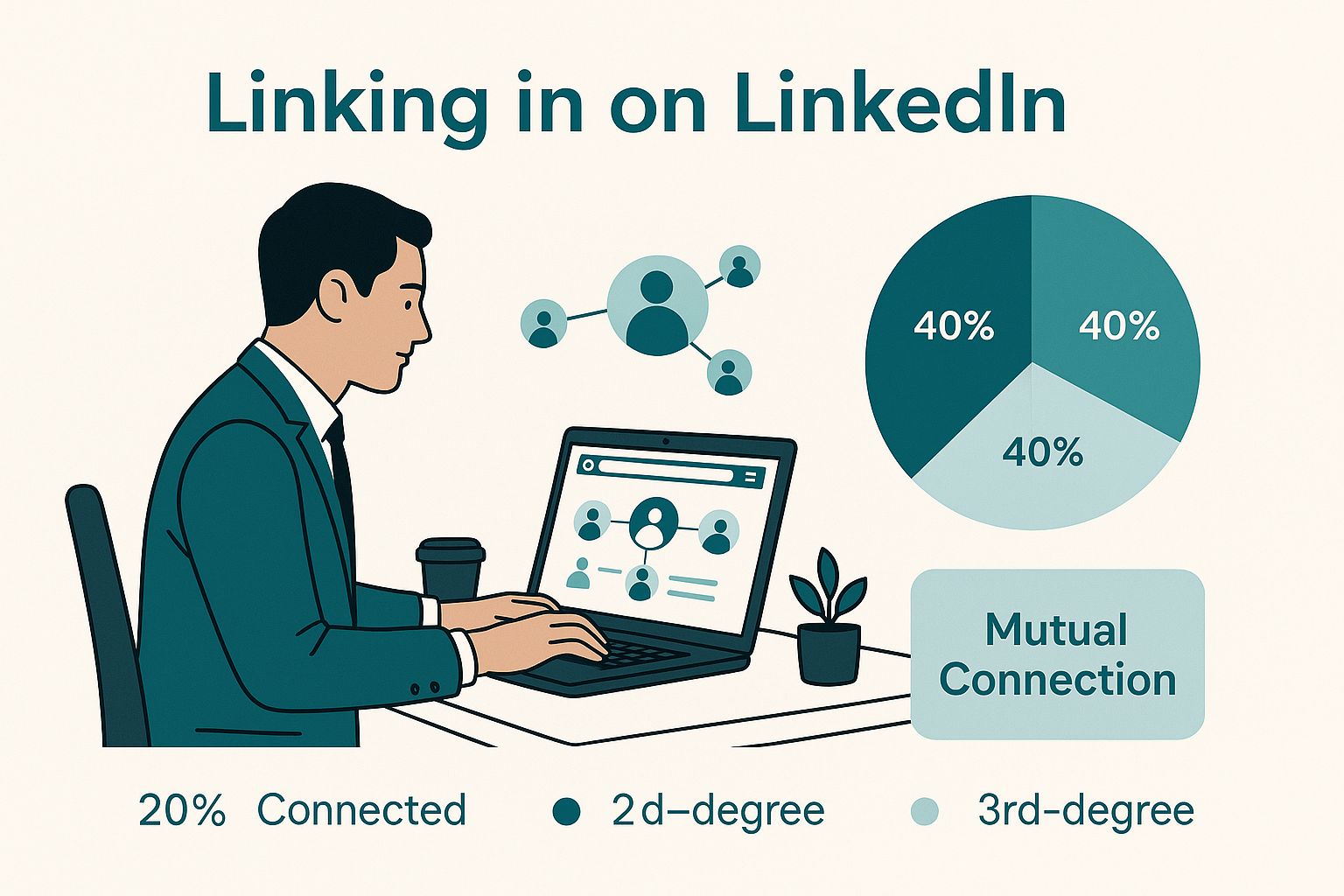 Infographic about How to reach out to someone with a mutual connection linkedin
